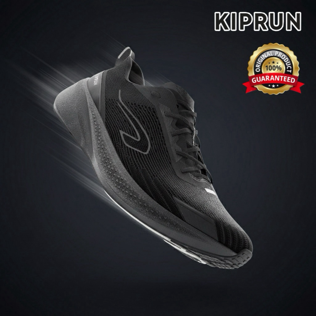 รองเท้าวิ่งสำหรับผู้ชาย “มีไซส์ 40-46“ รุ่น Cushion 500 (สีดำ) KIPRUN