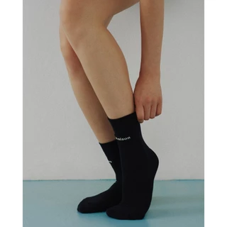 maison KEEPS | Woven Patch Quarter Socks | ถุงเท้า ทอโลโก้ Woven