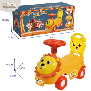 Toyszoona รถขาไถเด็ก น้องหมูเด้ง รถขาไถแมคโคร รถตักดิน มีไฟ มีเสียงเพลง 4 ล้อ OC-R1