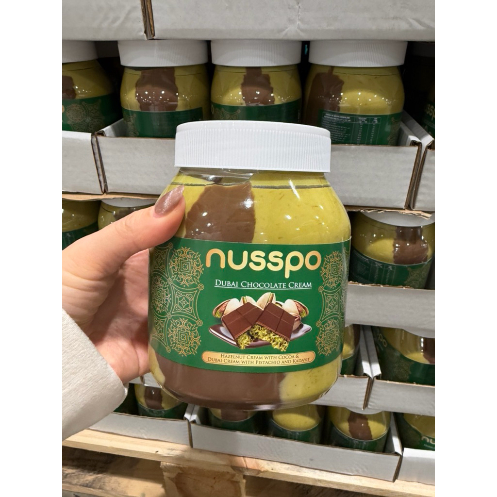 nusspo Dubai Chocolate Cream ของแท้100% ดูไบช็อคโกแลตครีม อร่อยเหาะ