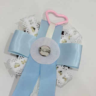 พร้อมส่ง !!! พวงกุญแจRosette ribbon🎀 DIY ริบบิ้น เข็มกลัด ใส่รูปได้ น่ารักมาก โทนพาสเทล แจ้งรายละเอียดในแชท