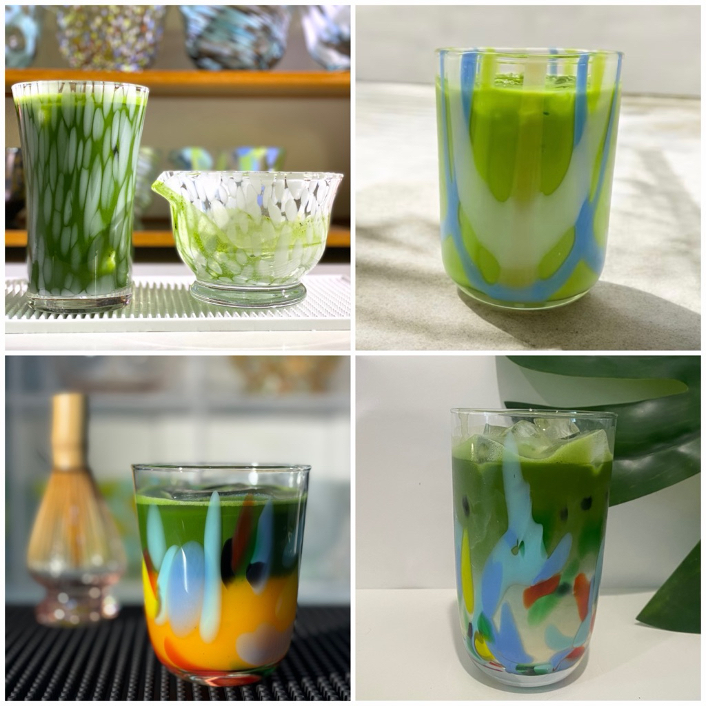 handmade glass for matcha lover, แก้วแฮนด์เมดสำหรับมัทฉะ