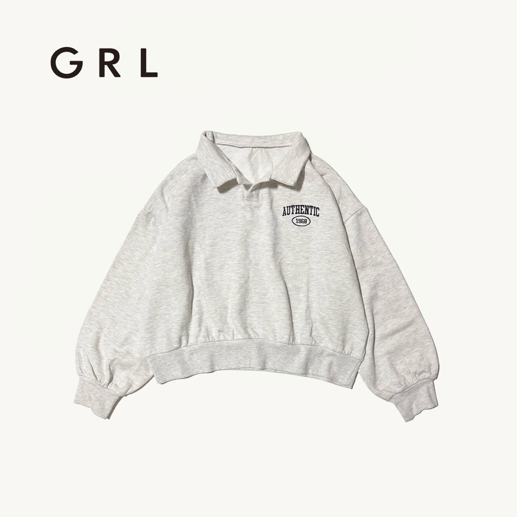 เสื้อสเวตเตอร์คอปก GRL