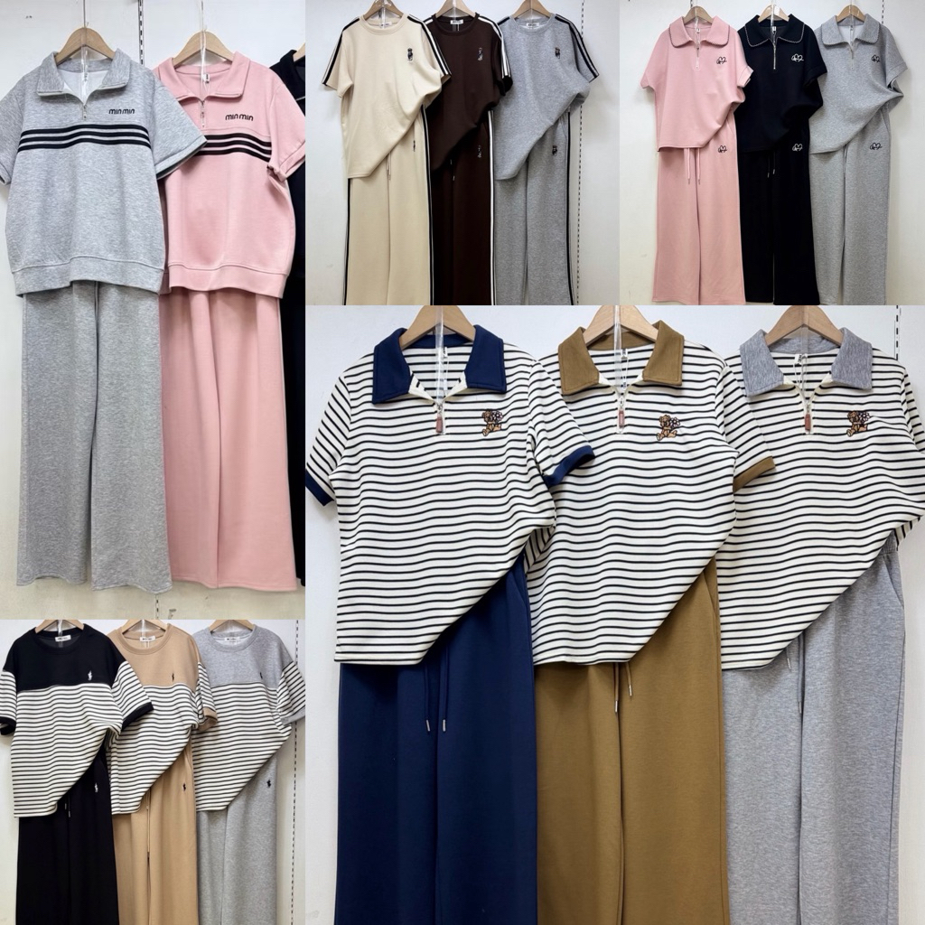 Be chic ชุดเซ็ตแขนสั้น+กางเกงขายาว
