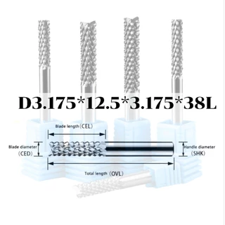 End Mill Corn cut 2F (1 pcs) ดอกเจาะ ดอก cnc 3.175/3.175-1/8