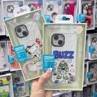 [ลายใหม่]เคสอะครีลิคสกรีนลายการ์ตูน ขอบหนากันกระแทก มีที่ชาร์จไร้สาย สำหรับรุ่นไอโฟน17promax 17pro 16PM 15PM 14PM 15/17