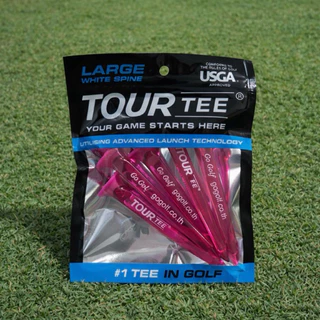 Tour Tee Large Neon Pink 🎉 แถมฟรีทิชชูเปียกทำความสะอาดรองเท้า 🎉 ทีตั้งลูกกอล์ฟ 1 แพค มี 5 ชิ้น