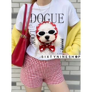 เสื้อยืดผ้าคอตตอน M-4XL พิมพ์ลาย " DOGUE " พร้อมส่ง