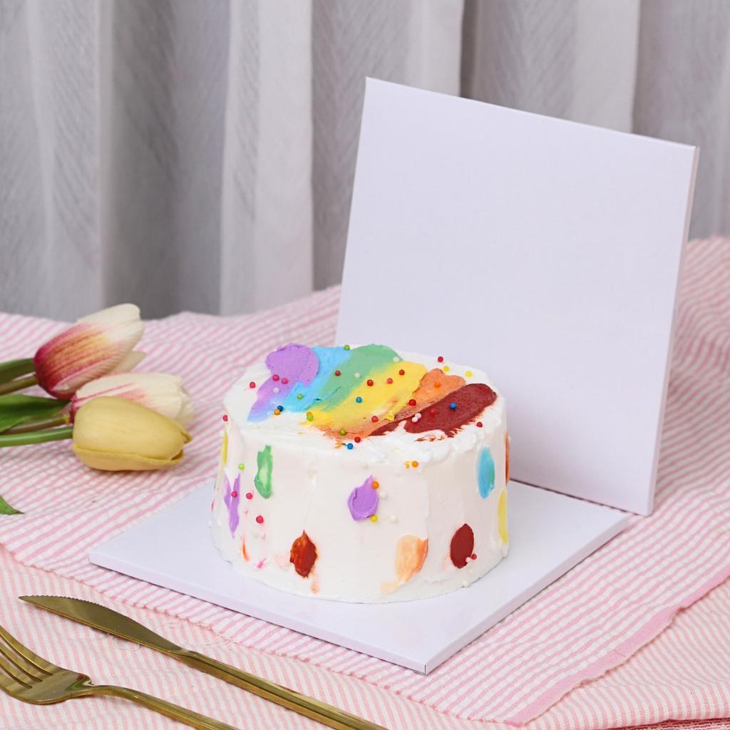 Boxjourney ฐานรองเค้กพรีเมี่ยม ฐานรองเค้กครึ่งปอนด์ ไซส์ 1-3 ปอนด์ ( 10 ชิ้น/แพ็ค) ฐานรองเค้ก