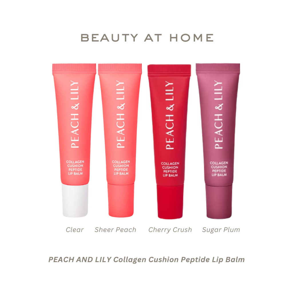 *พร้อมส่ง* PEACH AND LILY Collagen Cushion Peptide Lip Balm (CHOOSE ONE COLOR)