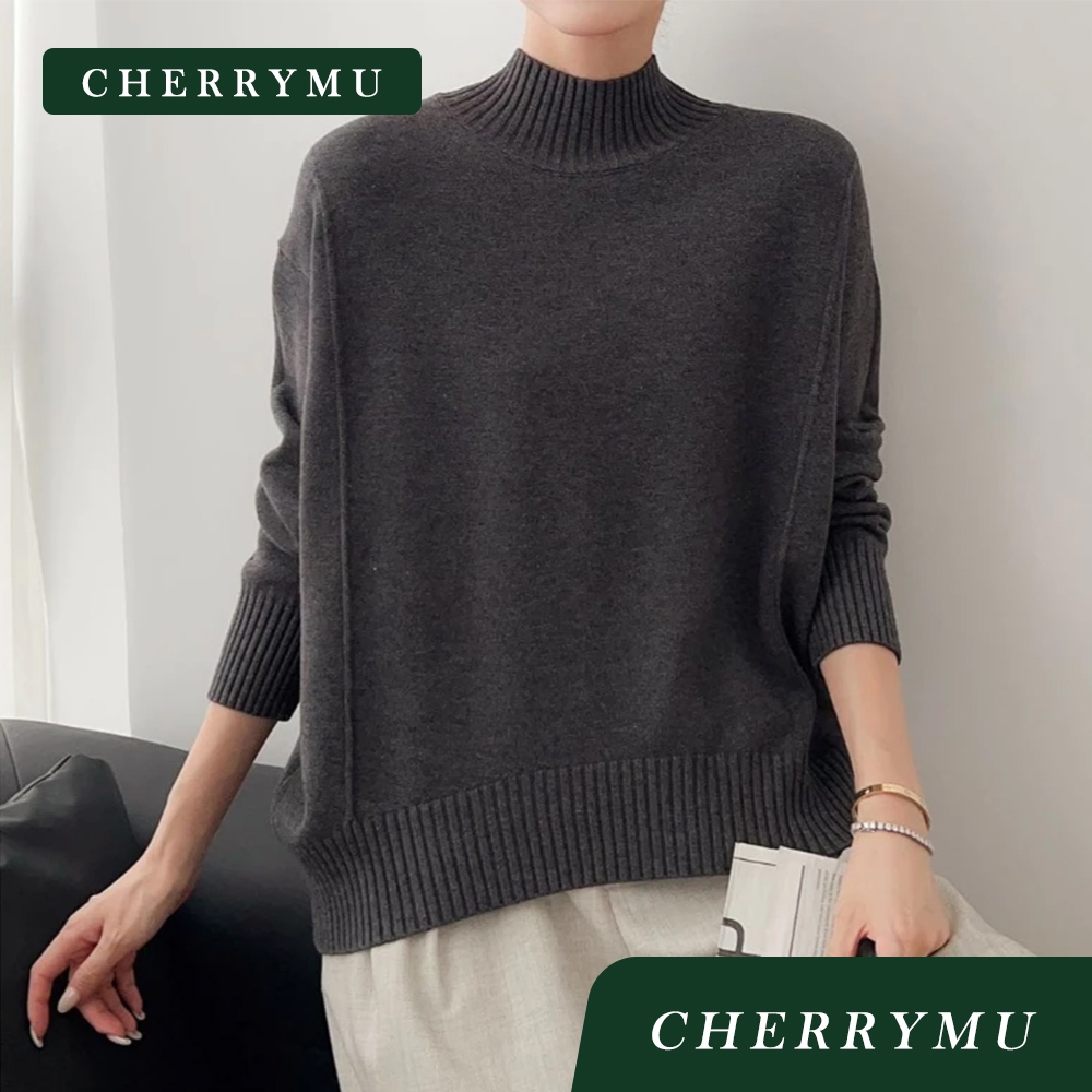 CHERRYMU รุ่น CS232 เสื้อสเวตเตอร์ไหมพรมแขนยาว