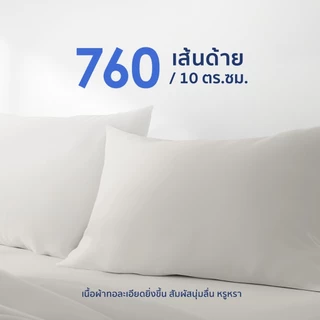 [ใหม่!] Welcare ปลอกหมอนหนุน Premium Silky Cotton เส้นใย TENCEL™ Pillowcase นุ่มลื่น เย็นสบาย ระบายอากาศดีเยี่ยม