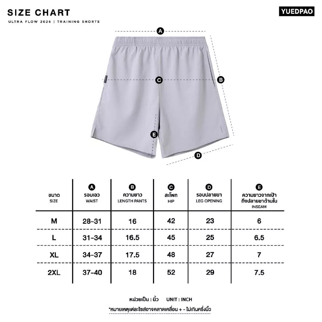 Yuedpao Sportswear - Training Shorts 2026 กางเกงออกกำลังกาย กางเกงกีฬา กางเกงขาสั้นผู้ชาย กางเกงฟุตบอล (12สี) thumbnail 3