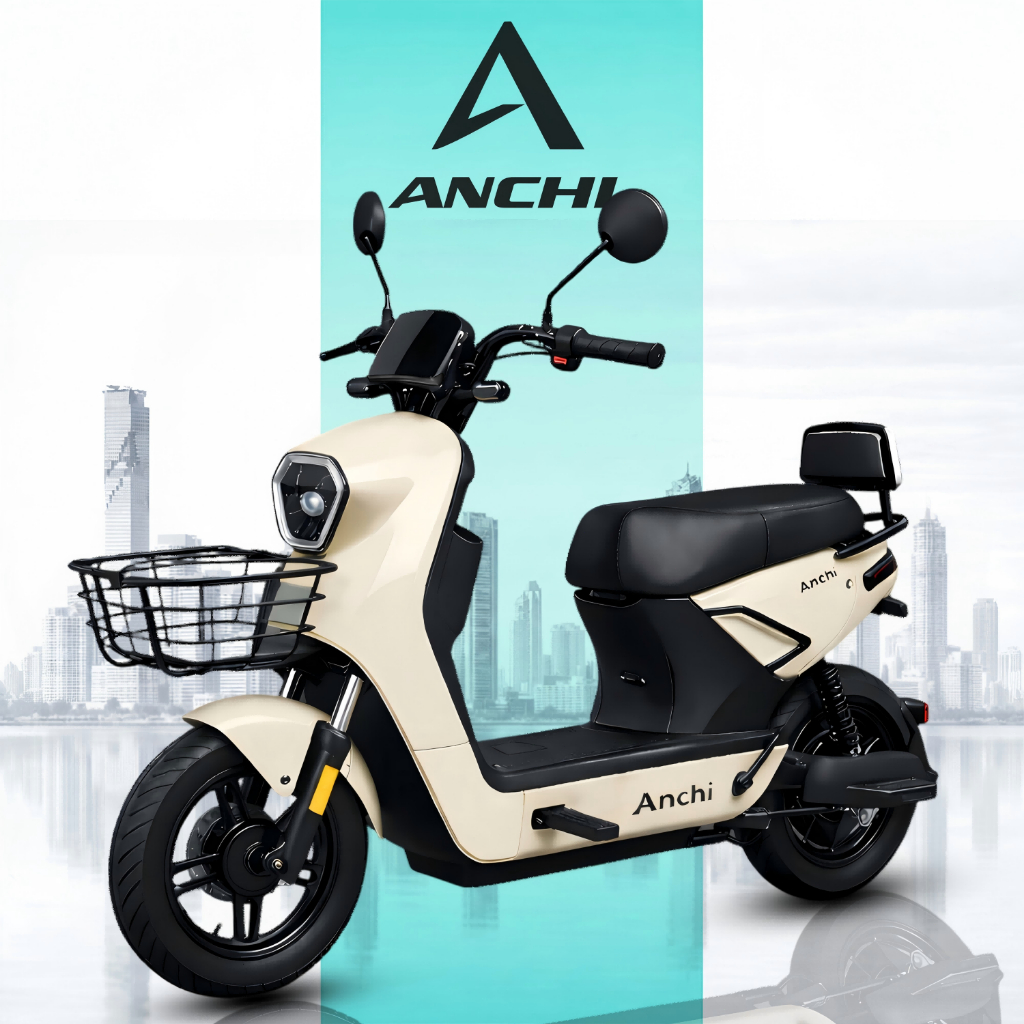 ANCHI จักรยานไฟฟ้า 580W แบตเตอรี่ใช้งานนาน กันน้ำ NFC สมาร์ทล็อค เหมาะสำหรับผู้ใหญ่ นักเรียน ผ่อน 0%