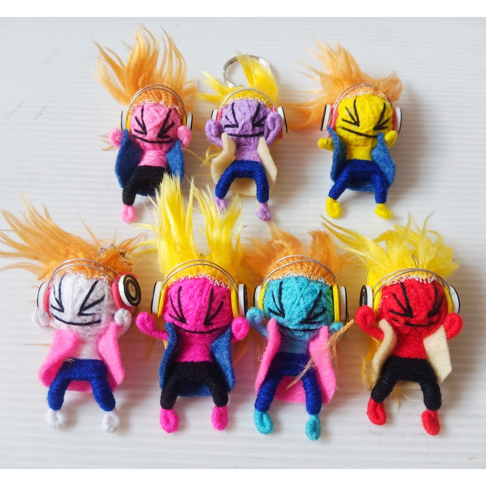 พวงกุญแจ ตุ๊กตาวูดู Unique Voodoo Doll Keychain – Handmade with Love for Bags and Keys #5