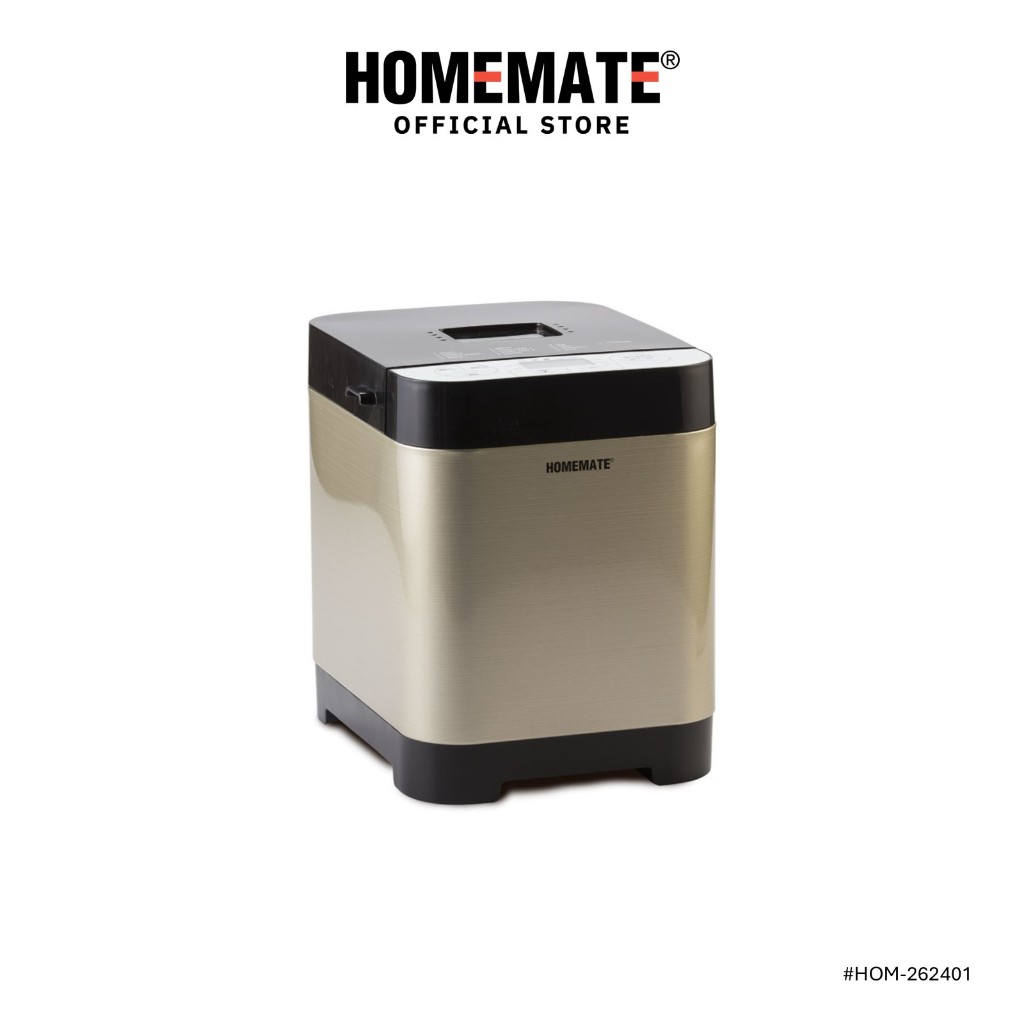 HOMEMATE เครื่องทำขนมปังอัตโนมัติ 1.5 ปอนด์ รุ่น HOM-262401
