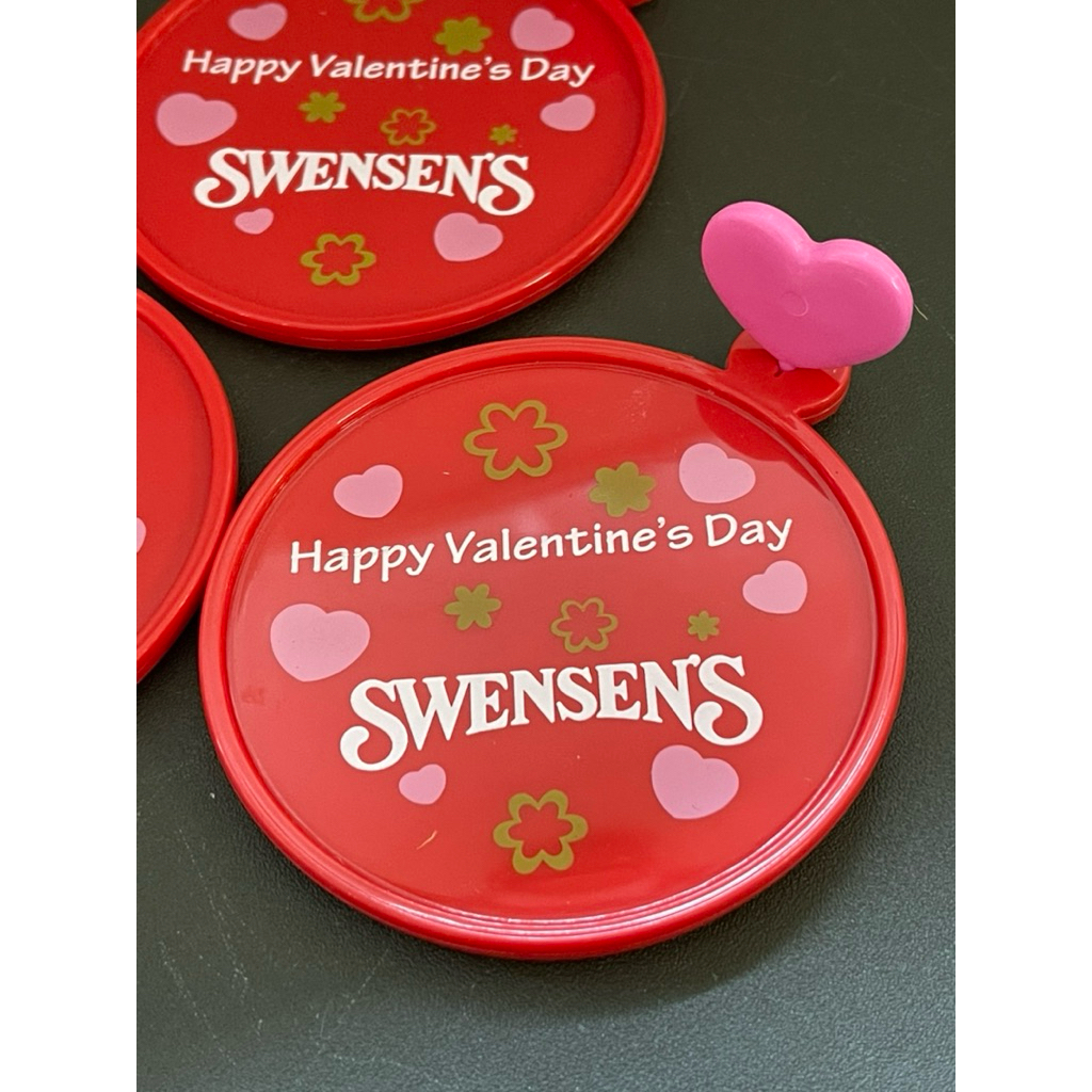 ฝาปิดถังไอศกรีม/รองแก้ว/ปิดฝาแก้ว Swensen's วันวาเลนไทน์ ปี 2569