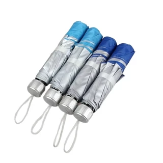 ร่ม ร่มอัตโนมัติสีพื้นAuto กันฝนกันแดดกันUV พกพาสะดวก น้ำหนักเบา Umbrella ระบบเปิด-ปิดออโต้（คละสี ）