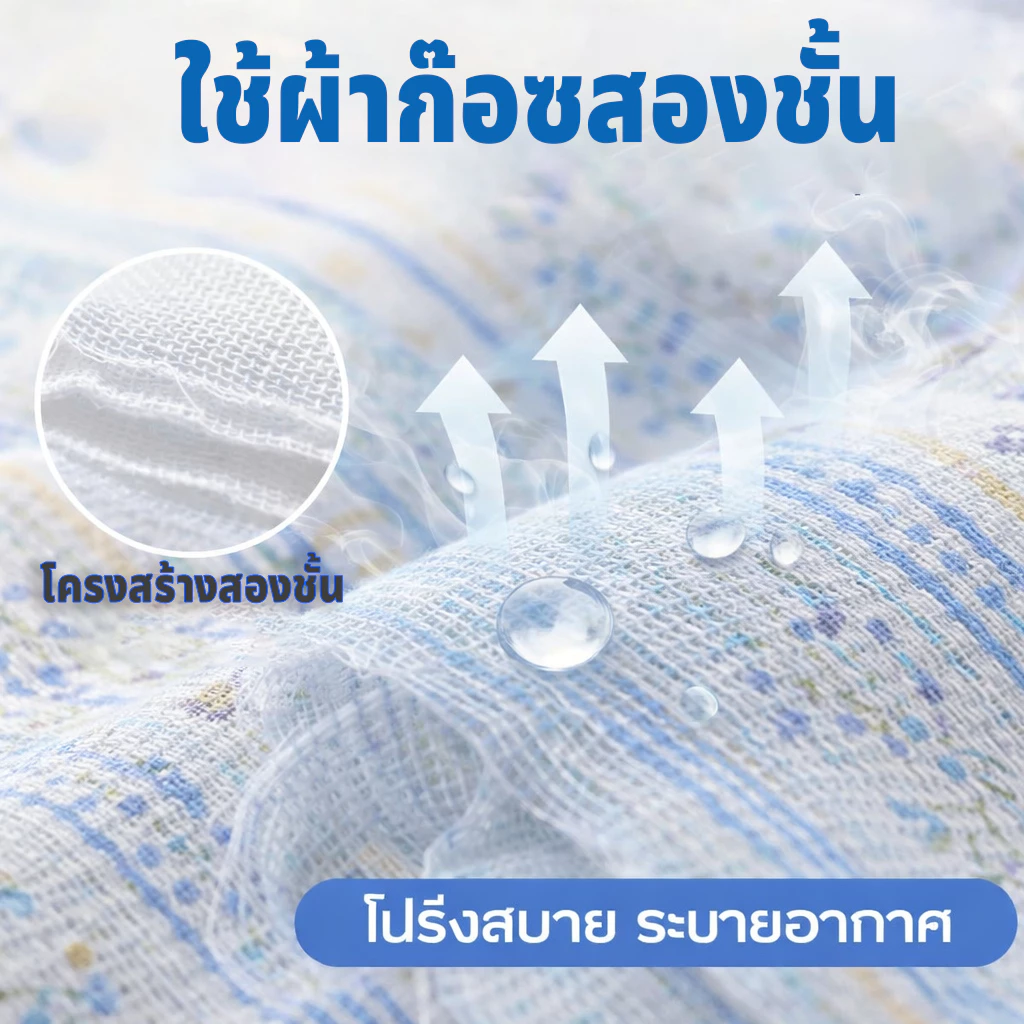 ปลอกหมอนหนุน/ปลอกหมอนข้าง ผ้าคอตตอนลายดอกไม้ ขนาด 48x74 ซม thumbnail 6