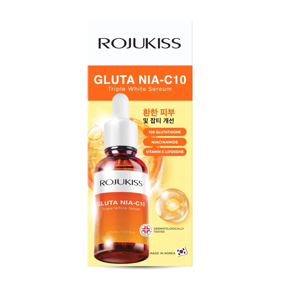 ROJUKISS Gluta Nia-C10 Triple Whitening Serum 30 ml โรจูคิส วิตามินซีเซรั่ม จัดการริ้วรอย จุดด่างดำ thumbnail 10
