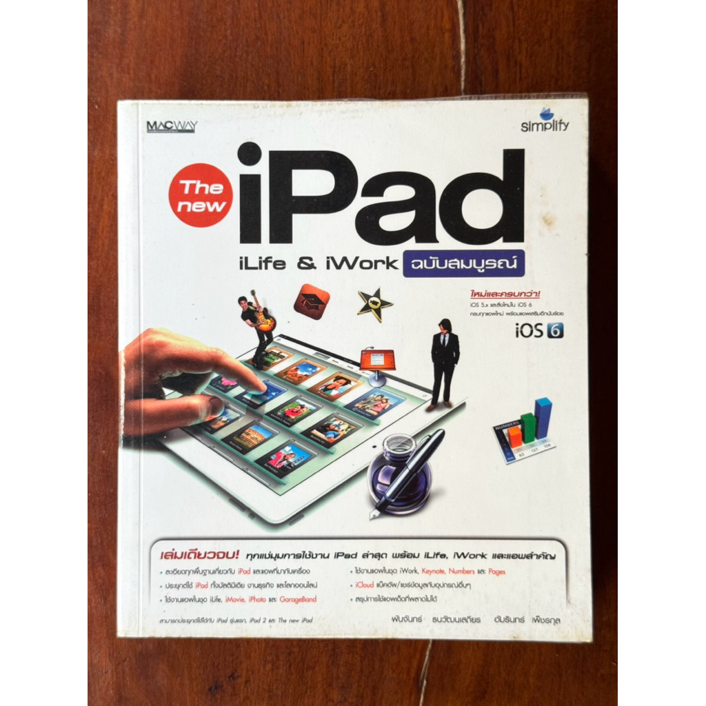 [เล่มหนา] [หนังสือสะสม] หนังสือ The New iPad iLife & iWork ฉบับสมบูรณ์  ❌ไม่มีรอยขีดเขียน ✅สภาพ 90%