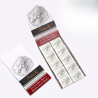 BLADE🥕ใบมีด 100 ชิ้น สำหรับใส่ ที่ขูดเท้า ที่ขัดส้นเท้าแตก ใบมีด suberly ขนาด2.5 x 2.1 cm.ใบมีดสแตนเลส คม อย่างดี 🥕