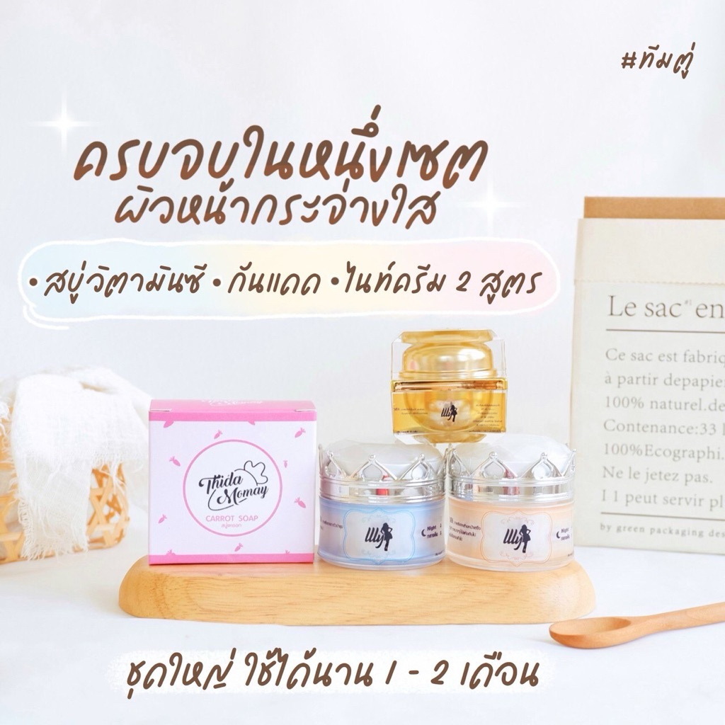 ครีมเอลลี่โมเมเซ็ต4ชิ้นขนาด10กรัม(กันแดดแพ็คเกจใหม่)