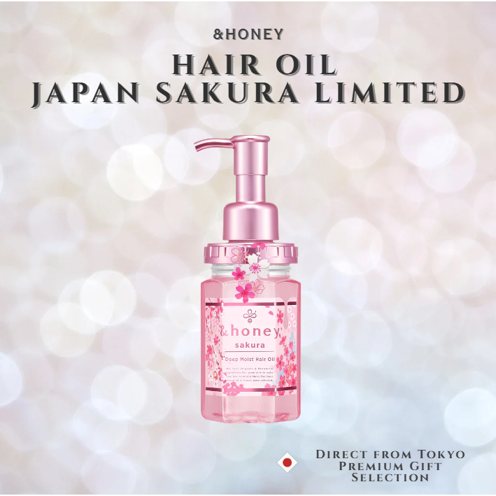 &honey Sakura Deep Moist Hair Oil 100ml | Japan Limited Cherry Blossom | Authentic