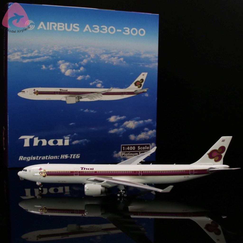 โมเดลเครื่องบิน Thai Airways A330-300 HS-TEG [PH11633] Phoenix Model 1:400 [พร้อมส่ง]