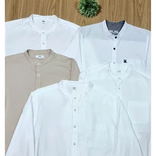 เสื้อคอจีนH&M,Uniqlo,Mujiแท้💯.เป็นงานมือ2สภาพสวยผ้าดีใส่สบาย