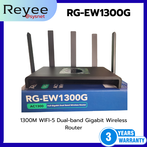 Pre Order RG-EW1300G Reyee 1300M WIFI-5 Dual-band Gigabit Wireless Router