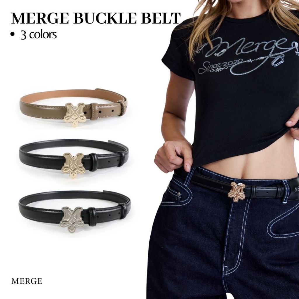 Merge Official - Merge Buckle Belt (พร้อมส่ง)
