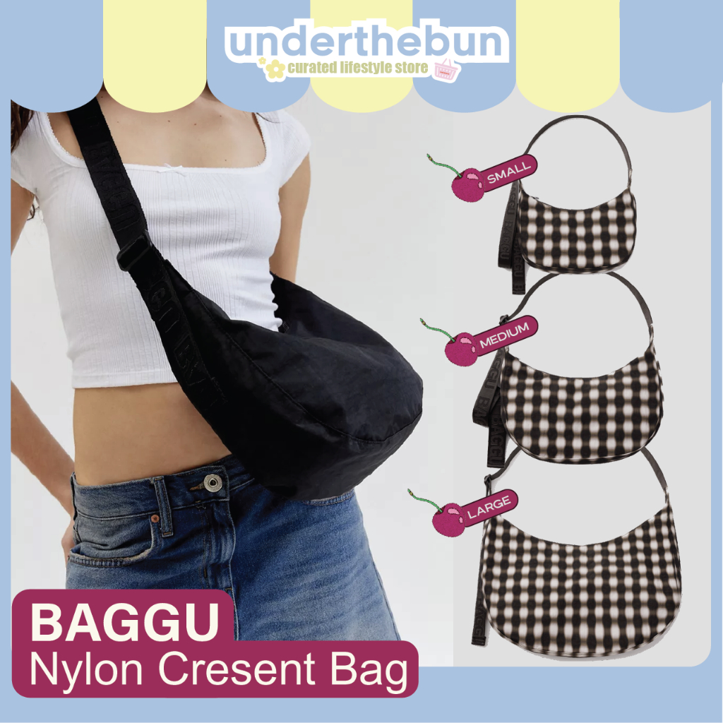 baggu - Nylon Crescent Bag 3ไซส์ [พร้อมส่ง] กระเป๋า ผ้าไนลอน