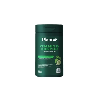 Plantae Essential Vitamins : Vitamin B+ Complex กระปุก 30 เม็ด วิตามินบี แบบเม็ด บีรวม vitamin b12
