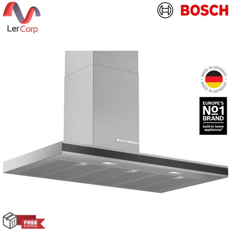 [ตัวโชว์ขายตามสภาพ] (BOSCH) เครื่องดูดควันติดผนัง ขนาด 90 ซม. ซีรีส์ 4 สีสแตนเลส รุ่น DWB97FM50