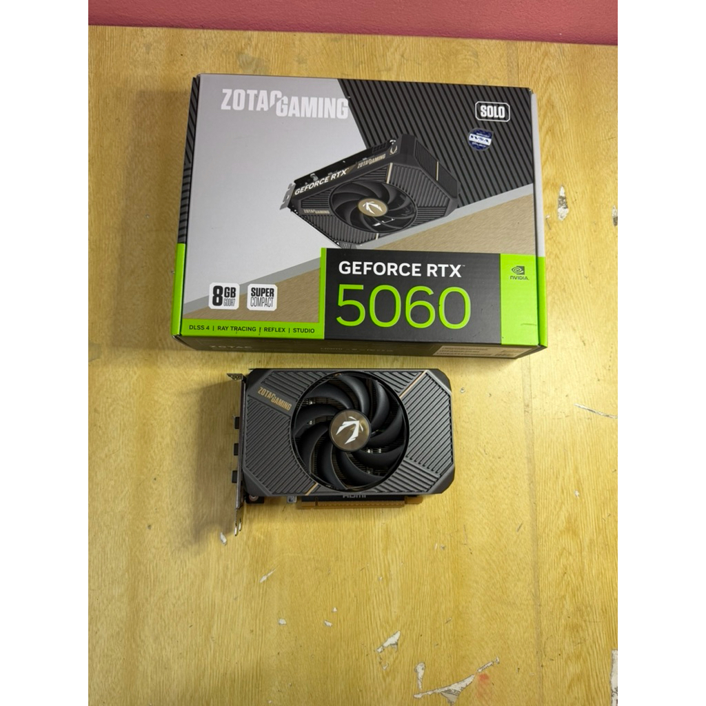 ขายการ์ดจอมือสอง ZOTAC GAMING RTX 5060 SOLO 8GB GDDR6