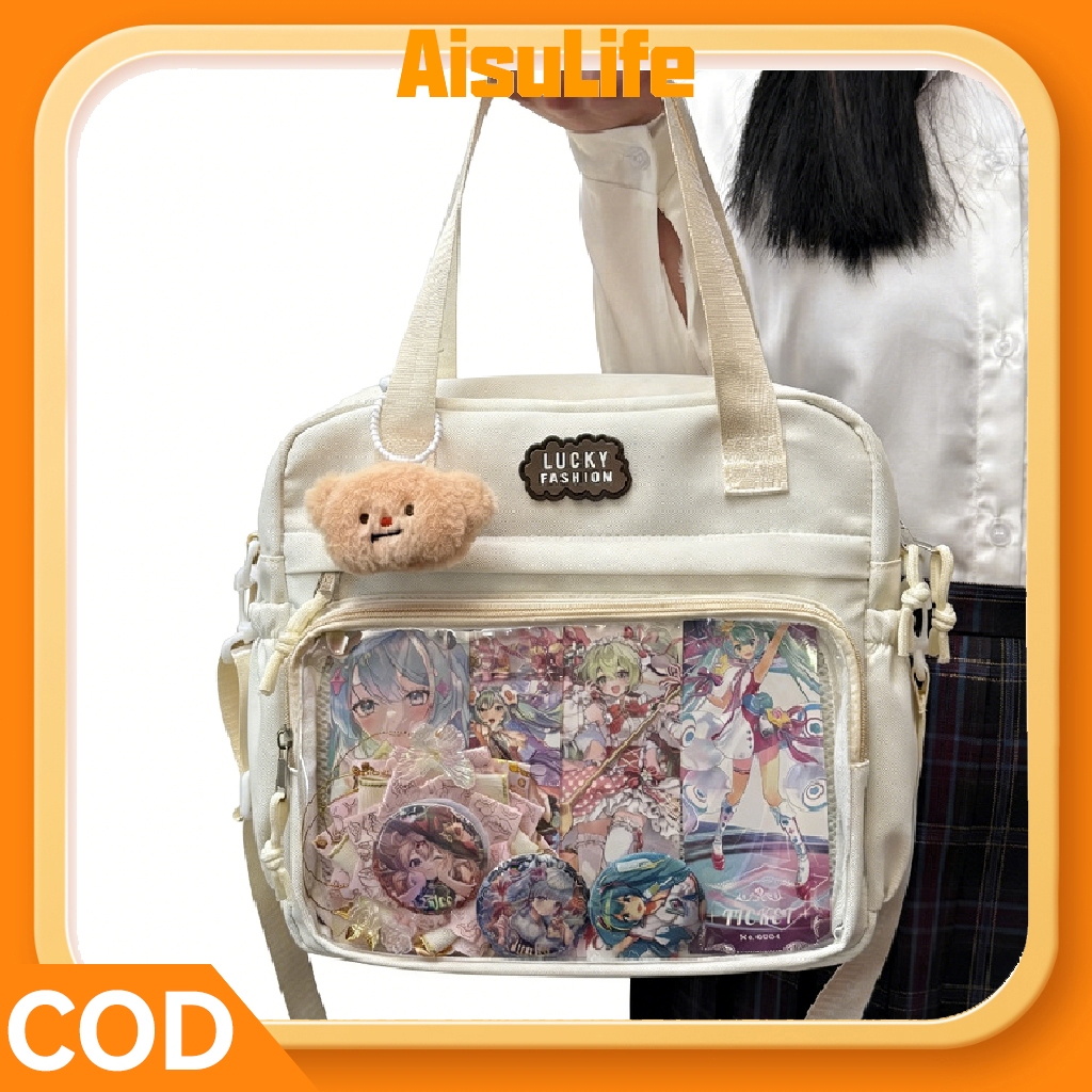 AisuLife อิตะแบ็ก itabag กระเป๋าใส่ป้ายอนิเมะสุดน่ารัก กระเป๋า น้ําหนักเบา กระเป๋ากีฬาไหล่กระเป๋า Ota-กระเป๋า