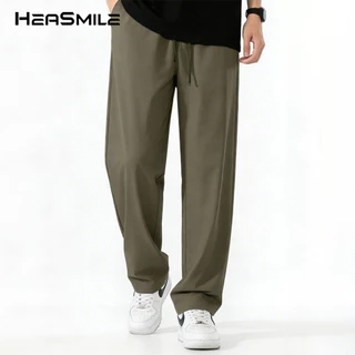 HeaSmile กางเกงขายาว ผู้ชาย ผ้าโพลีเอสเตอร์แท้ ผ้าแห้งไว ซับเหงื่อ กางเกงวอร์ม กางเกงกีฬาชายและหญิง (M-SDXXK)