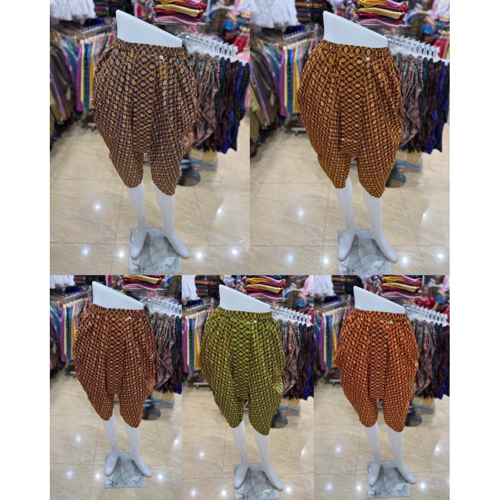 โจงกระเบนลายผ้าพิมพ์ โจงลายไทยเอมจิตต์ คนโตฟรีไซส์👖✨