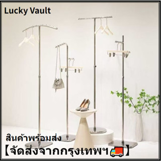 รุ่นที่หนาขึ้น  ราวเดี่ยวสแตนเลสตั้งพื้น ราวแสดงเสื้อผ้า ราว…