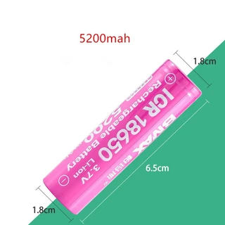 ถ่านชาร์จ INR Bmax 18650 3.7V 3800/5200/5800mAh หัวเรียบ/หัวนูน สำหรับไฟฉาย พัดลมต่างๆ 1pcs