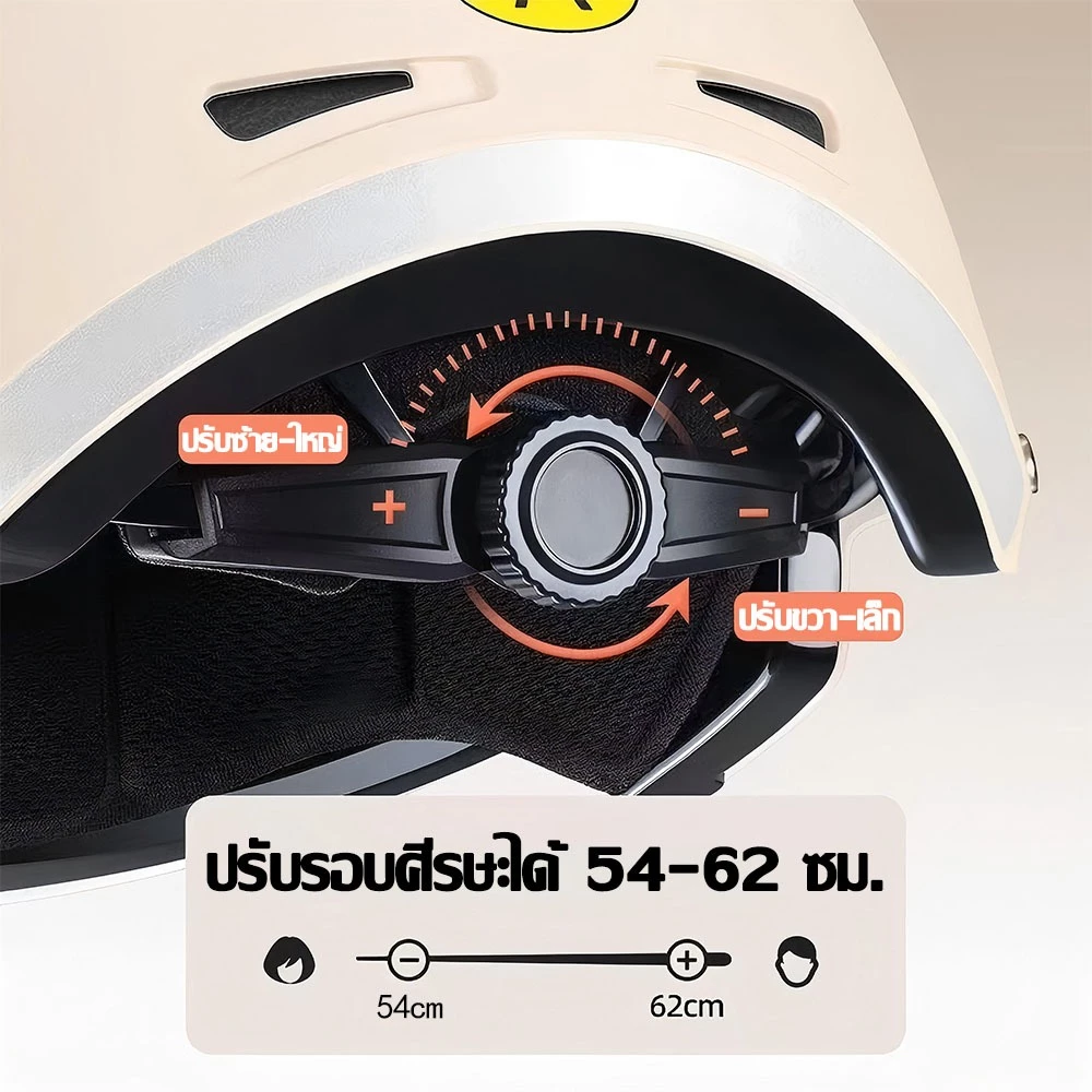 หมวกกันน็อคครึ่งใบ วัสดุ ABS thumbnail 5