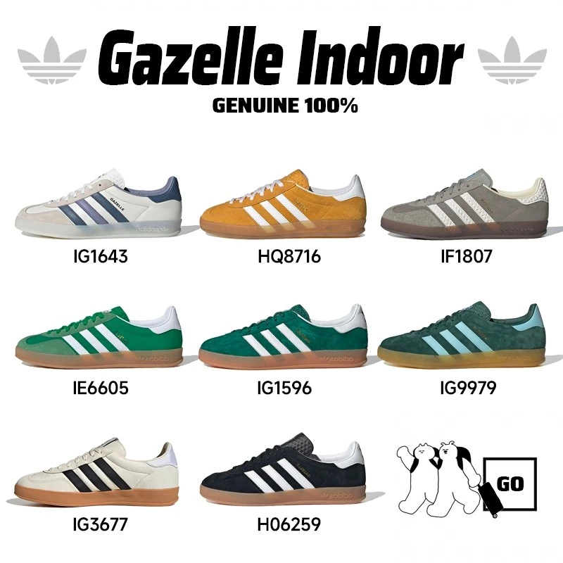 【ของแท้100%】 Adidas Originals Gazelle Indoor (IG9979)(IG3677) รองเท้าผ้าใบ รองเท้า