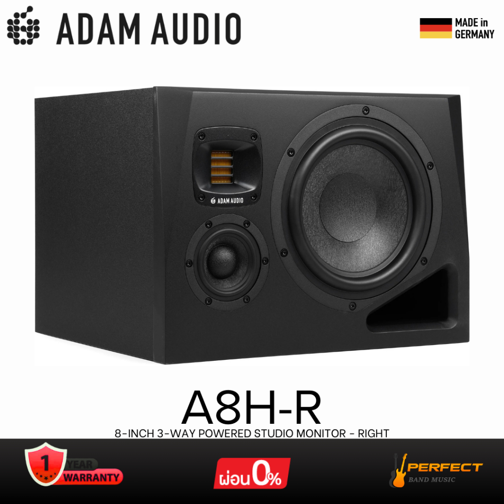 ลำโพงมอนิเตอร์  ADAM Audio A8H-R 8-inch 3-way Powered Studio Monitor - Right * กรุณาสอบถามก่อนสั่งซื