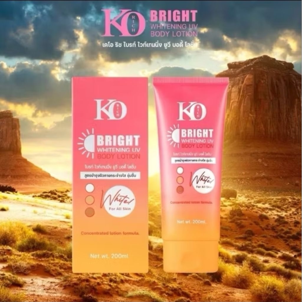 KO Bright Whitening UV Body Lotion 🌤✨