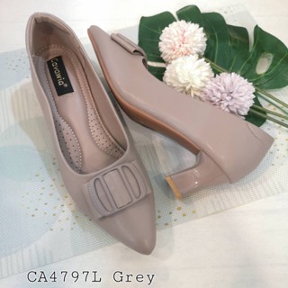 รองเท้าคัทชู  Cavawia ส้นใหญ่สูง2นิ้ว CA4797L