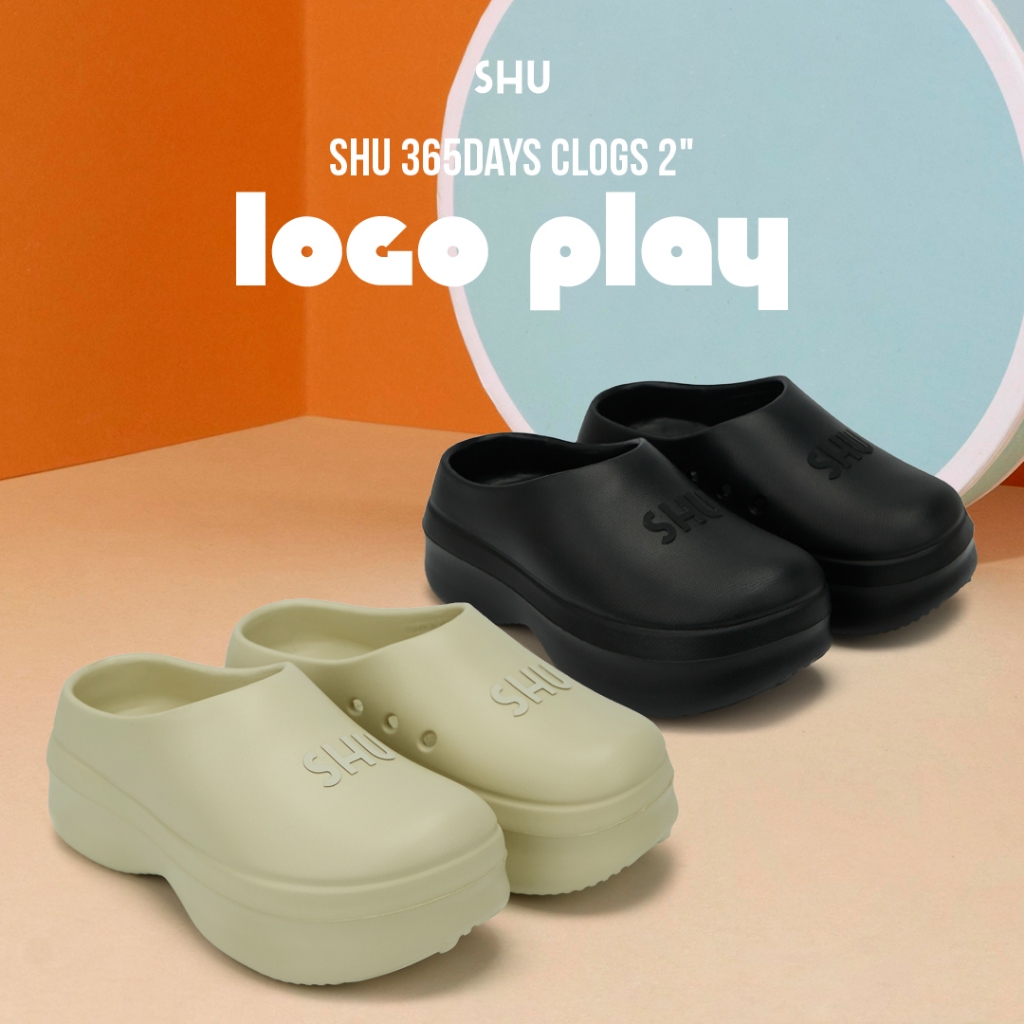 SHU 365DAYS CLOGS 2" LOGO PLAY