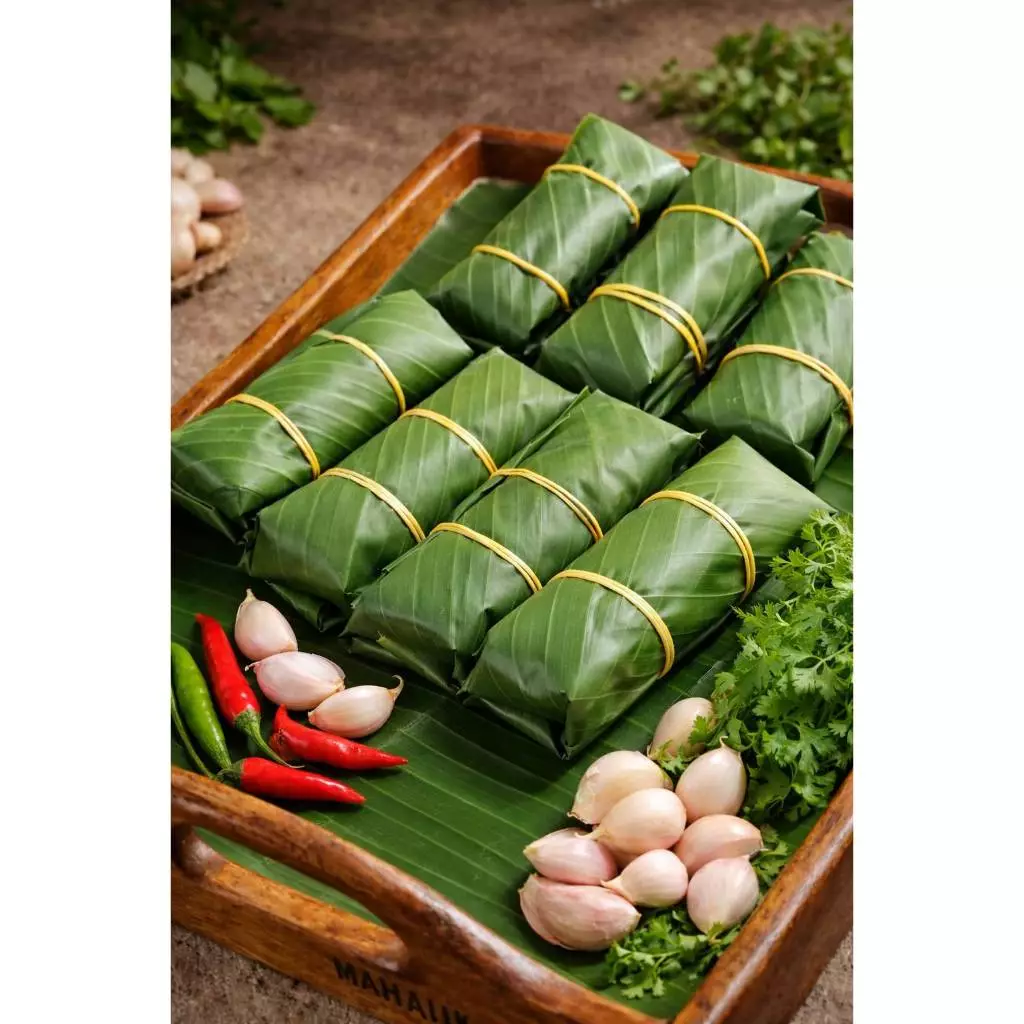 จิ้นส้ม แหนมหมู-เนื้อ ห่อใบตอง สูตรเมืองเหนือแท้ๆ ห่อสดใหม่ทุกออเดอร์