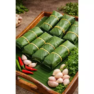 จิ้นส้ม แหนมหมู-เนื้อ ห่อใบตอง สูตรเมืองเหนือแท้ๆ ห่อสดใหม่ทุกออเดอร์