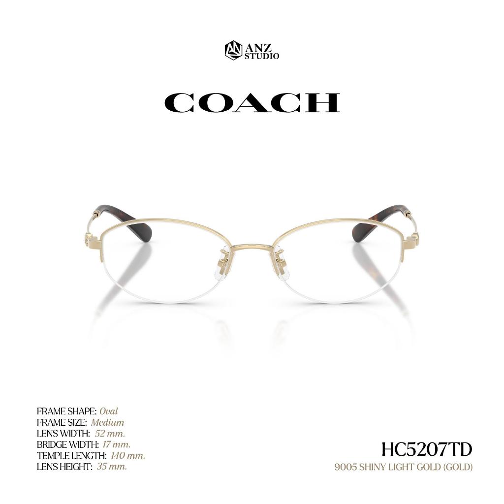 COACH إطار نظارة تيتانيوم بيضاوي HC5207TD — صورة 4